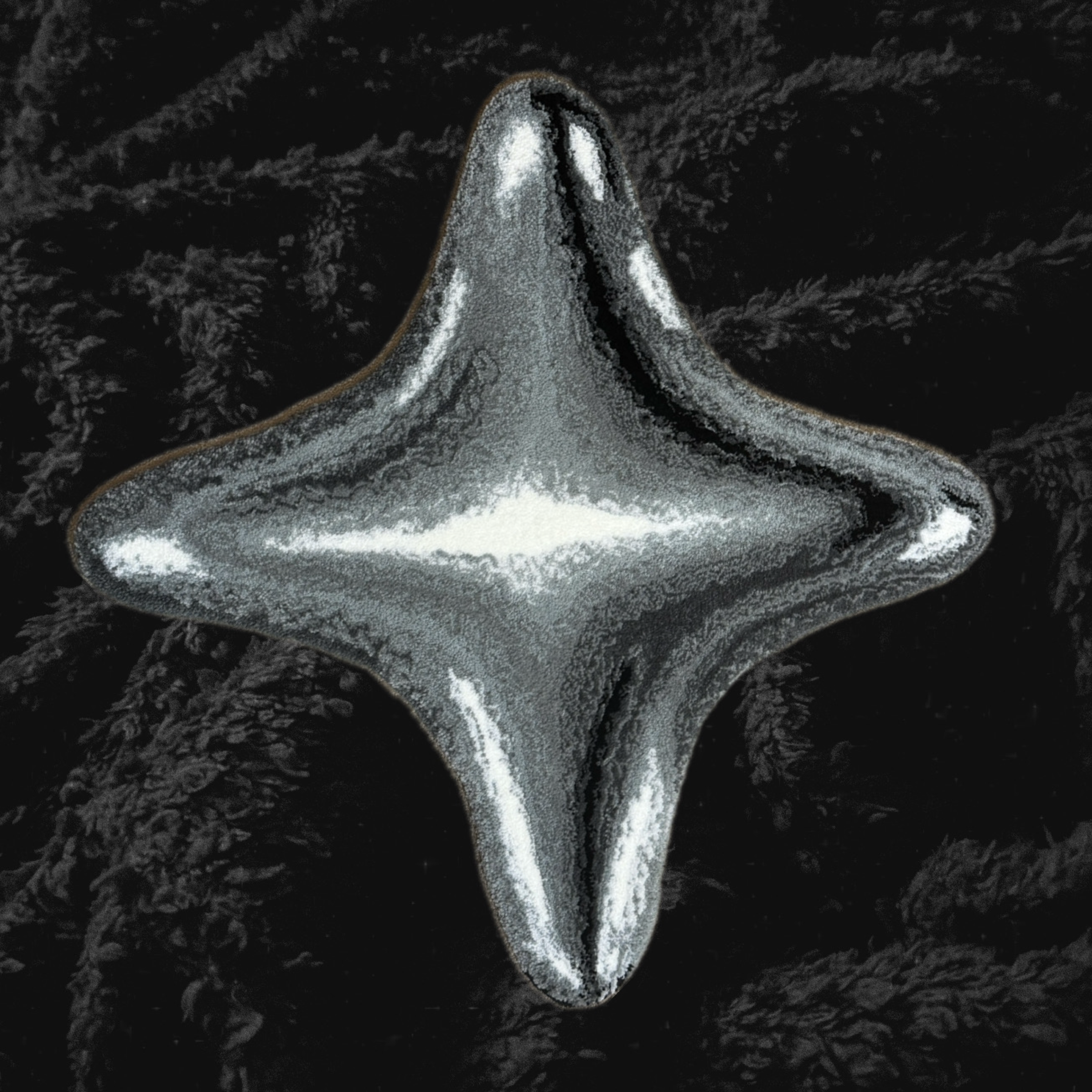 Chrome Star — Y2K-inspired Statement Rug