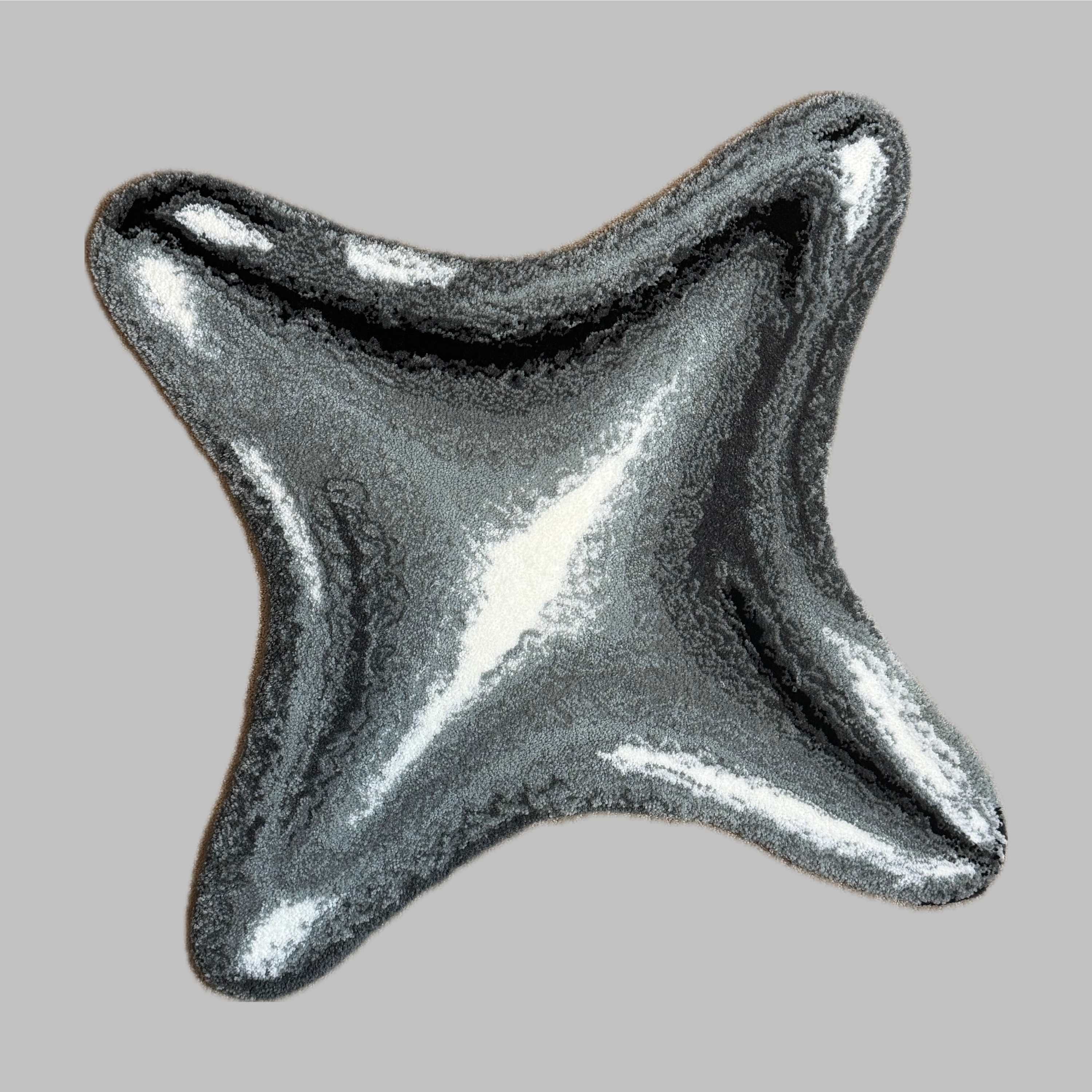 Chrome Star — Y2K-inspired Statement Rug