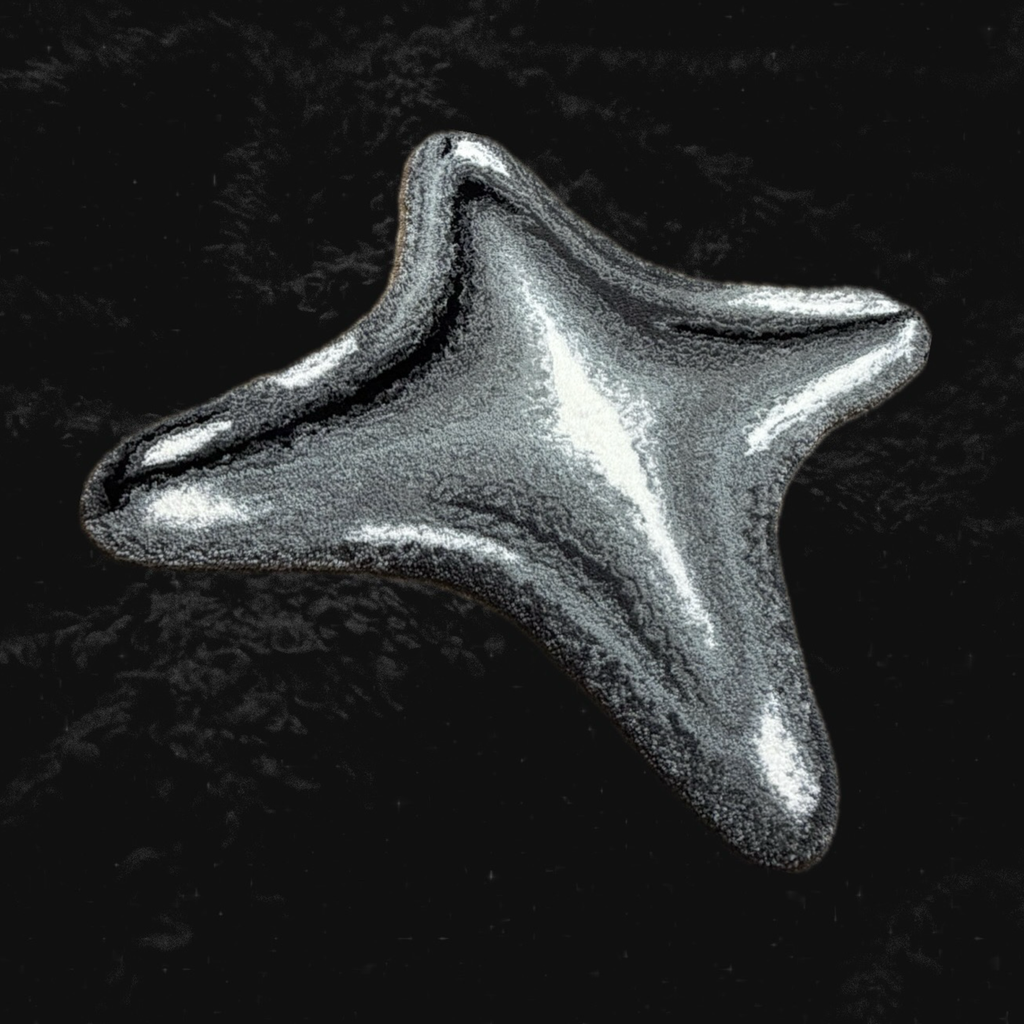 Chrome Star — Y2K-inspired Statement Rug