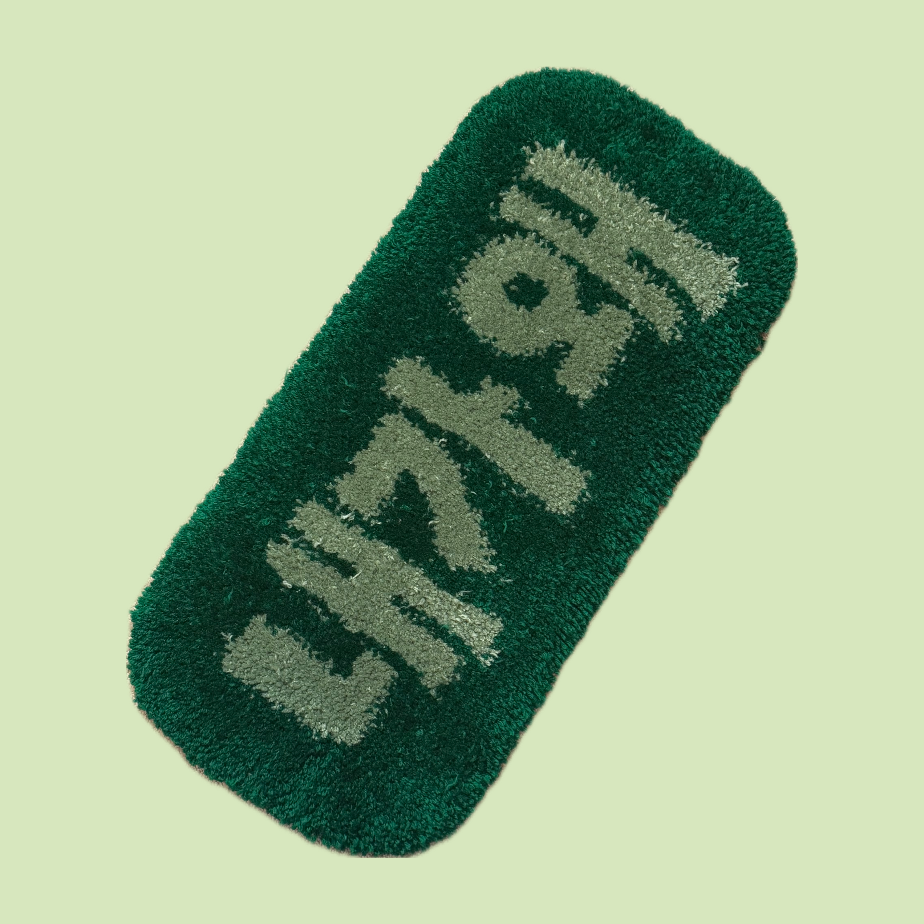 Grassie — 내가 왜 High Pile Rug (sage green)