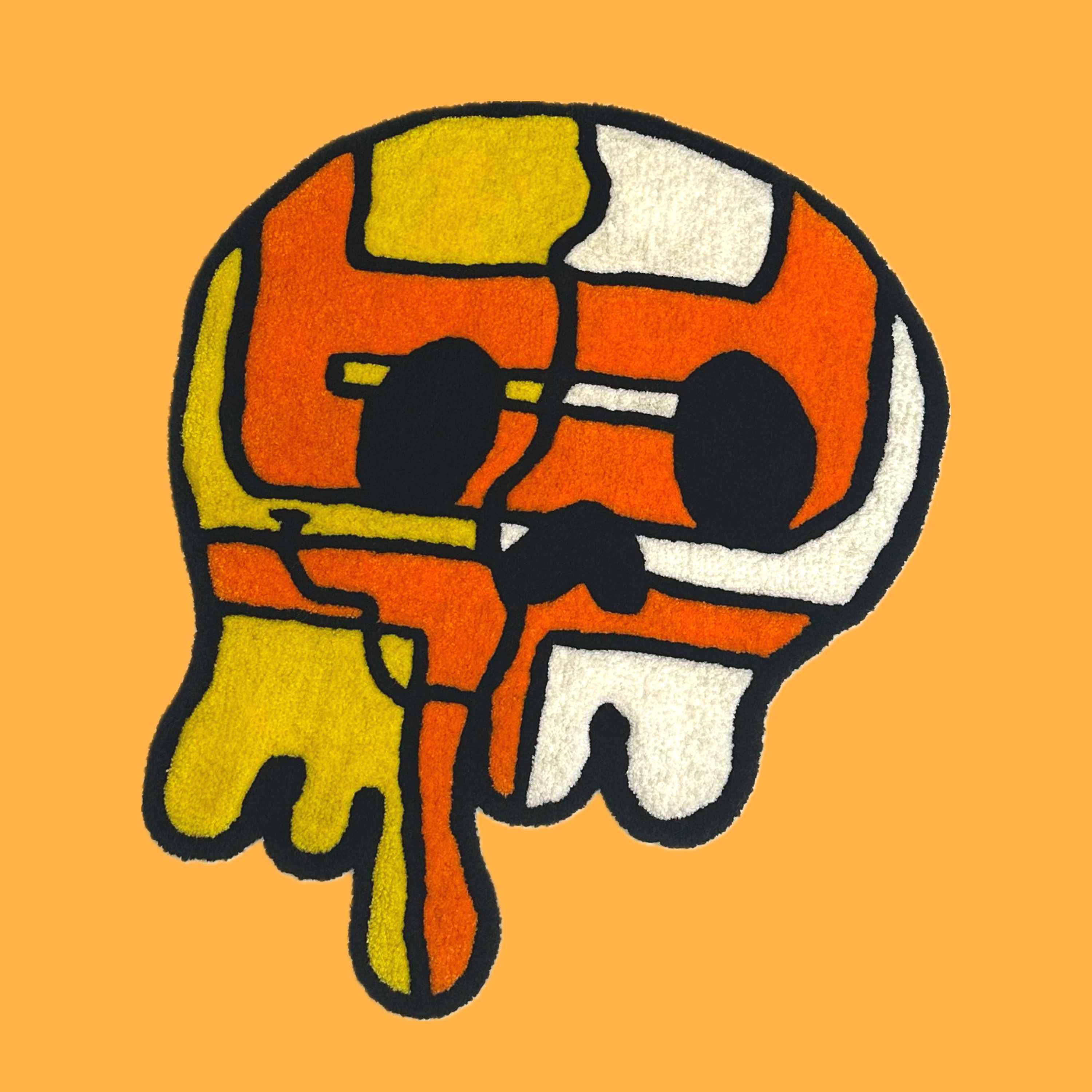 Melting Skull (Orange Korean Boo)